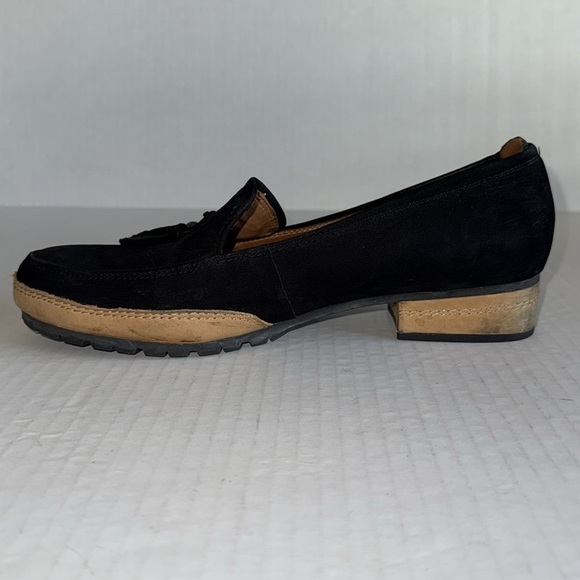 L’Amour Des Pieds Finiey Black Suede Tassel Loafers - Picture 7 of 14